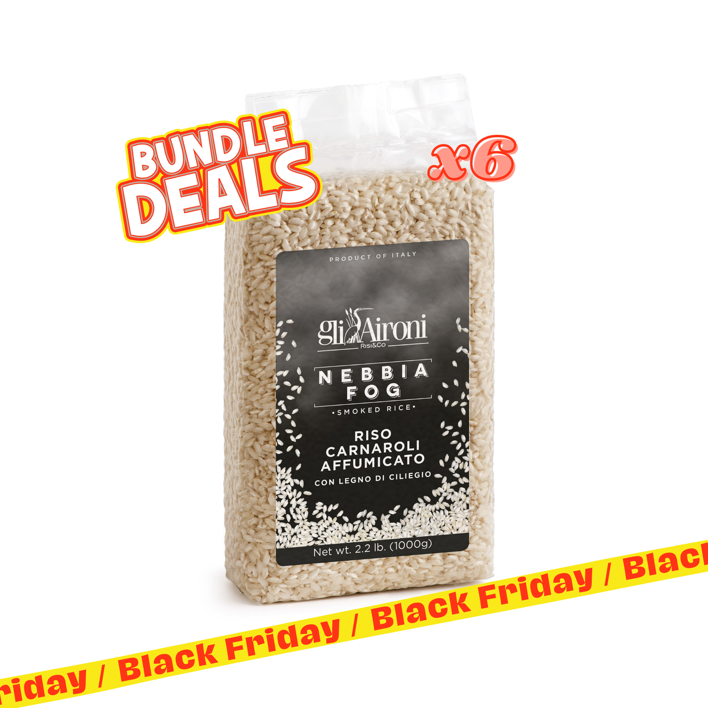 Confezione x6 Riso Carnaroli Affumicato