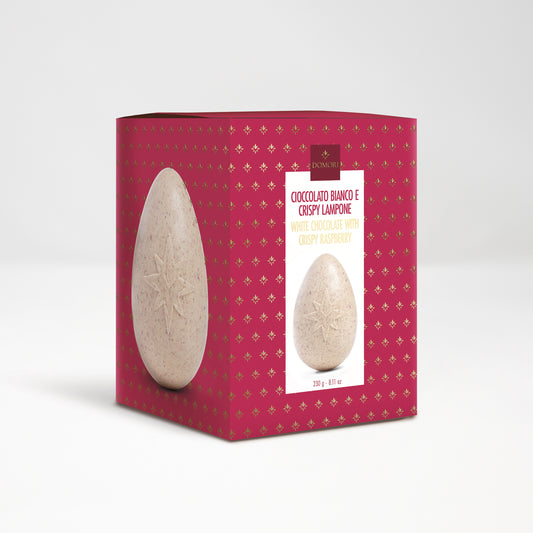 Uovo di Pasqua 2026 Cioccolato Bianco e Lampone